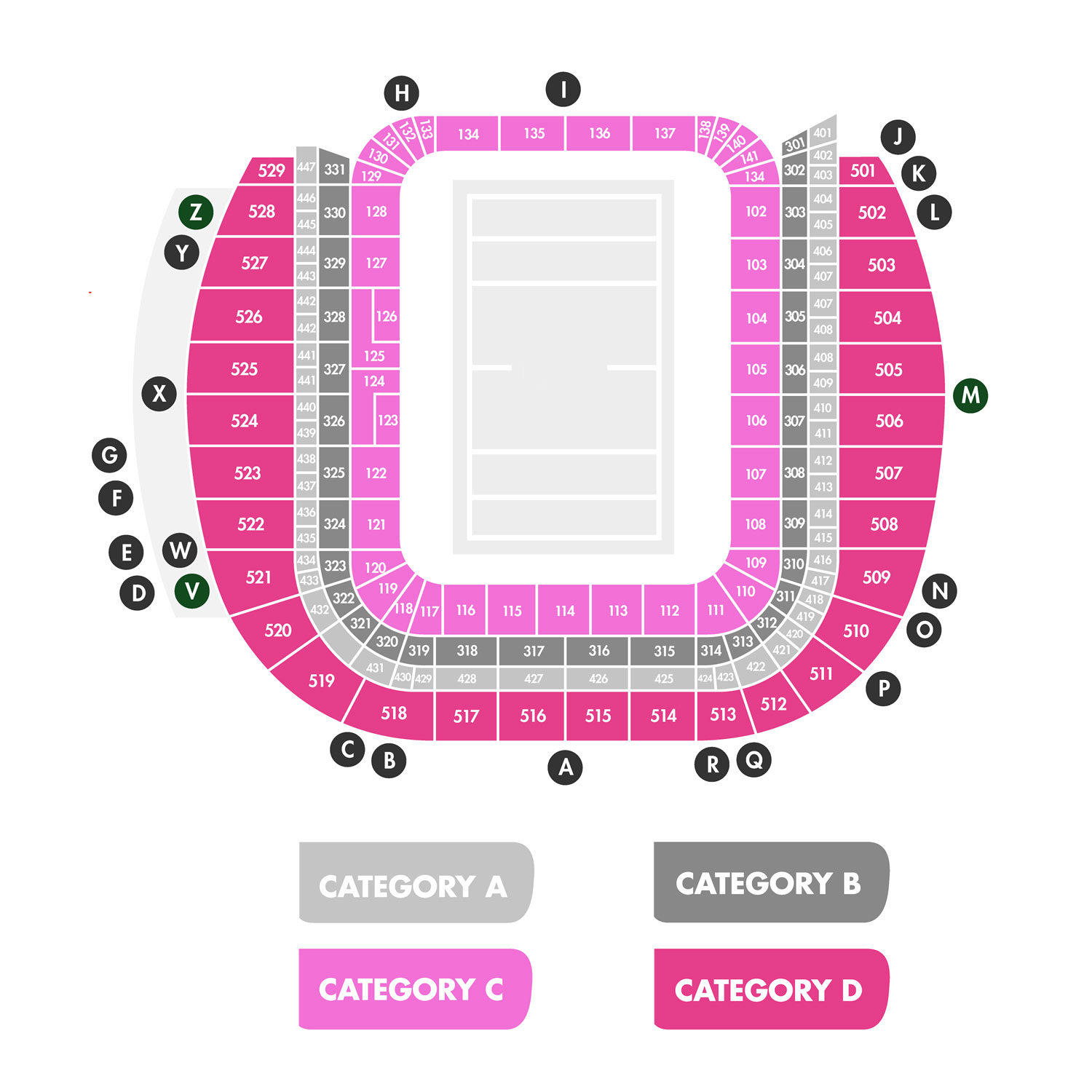 Aviva Stadium seating plan