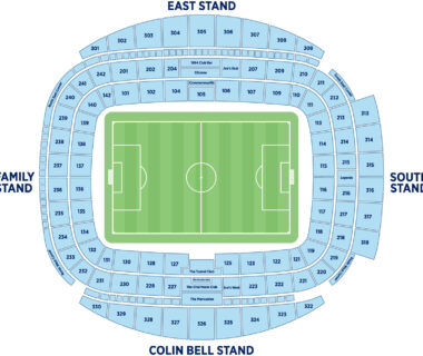 City of Manchester Stadium seating plan