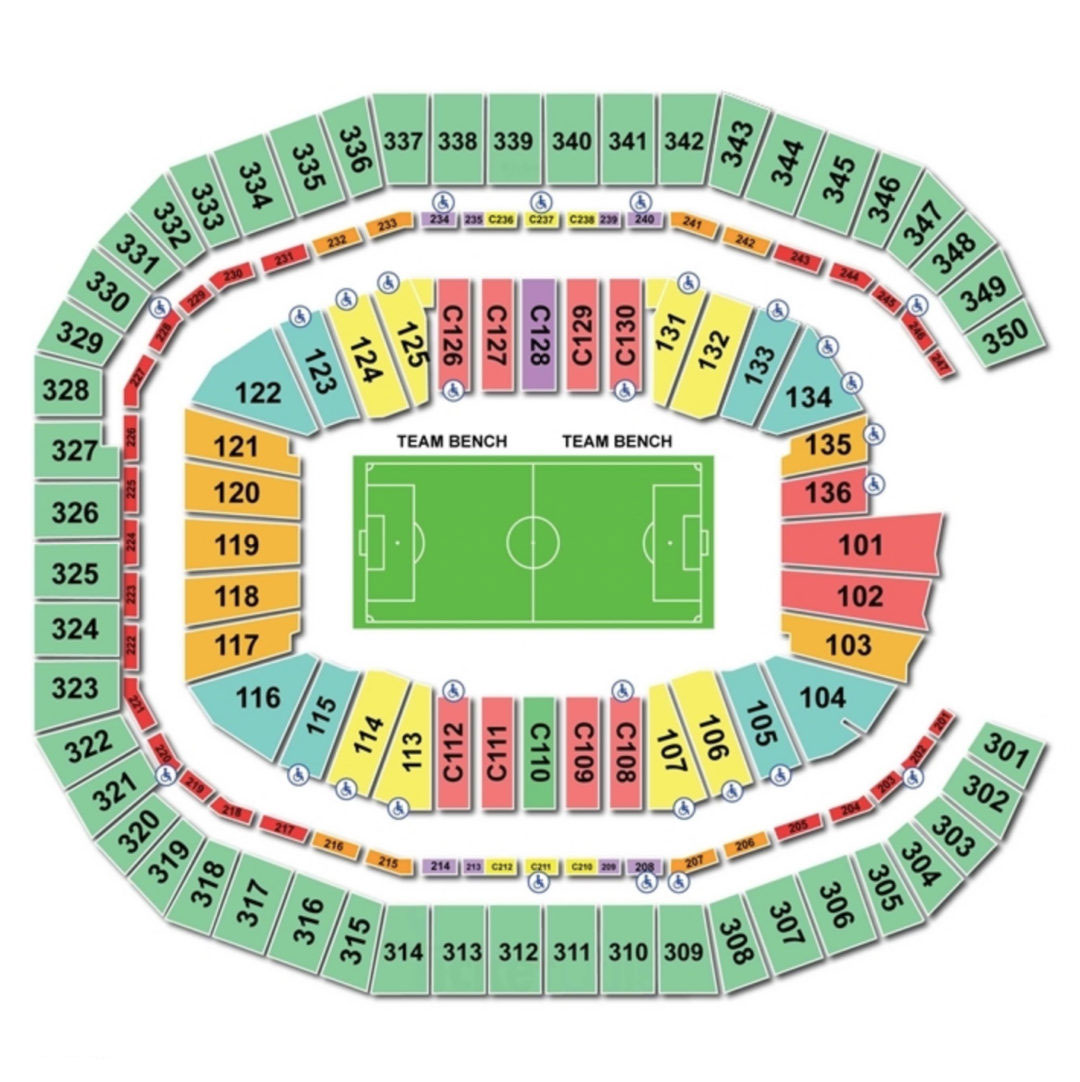 Mercedes-Benz Stadium seating plan