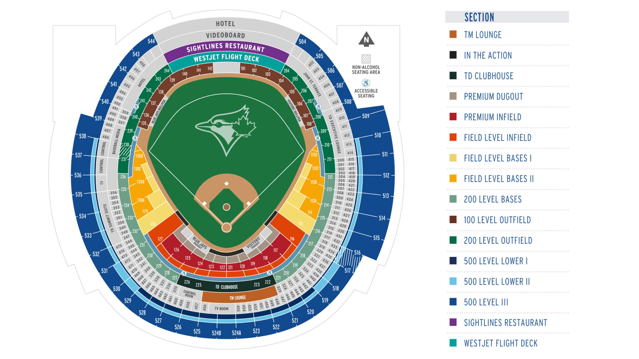 Rogers Centre Seating Plan Seating plans of Sport arenas around the World