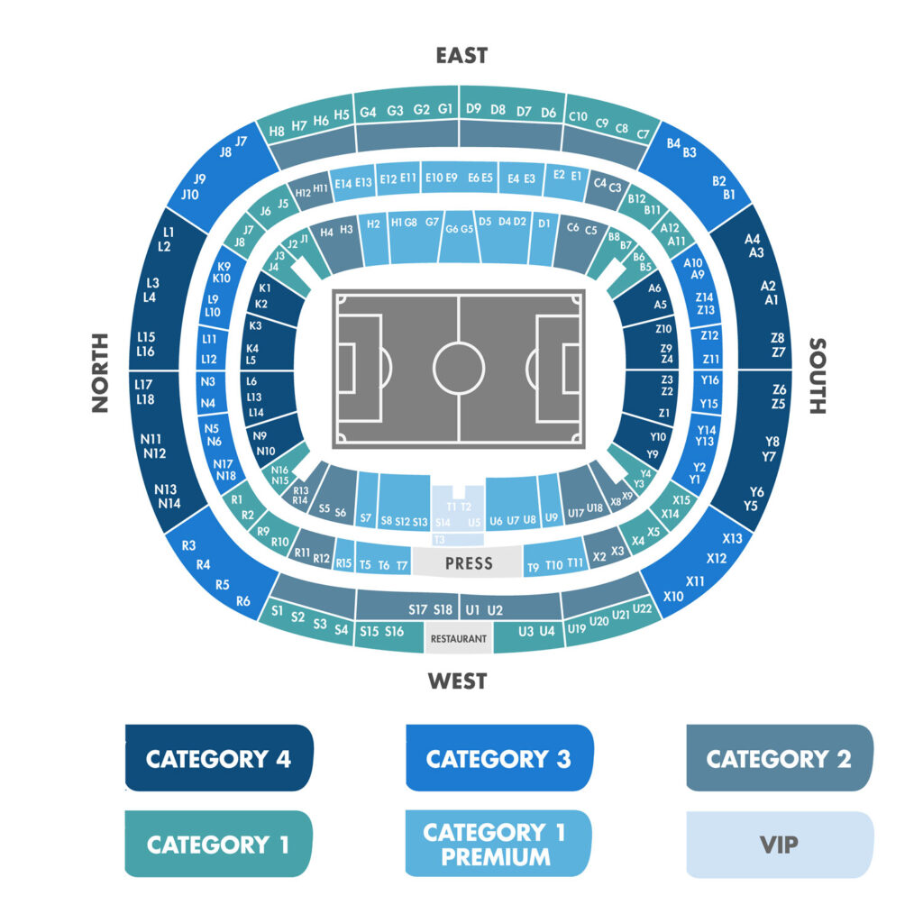 Stade de France Seating Plan Seating plans of Sport arenas around the