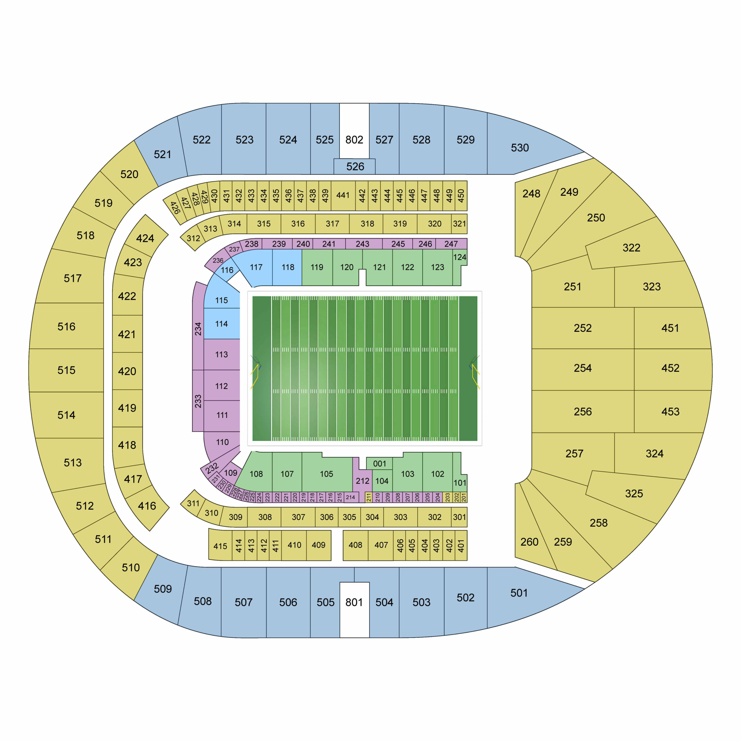 Tottenham Hotspur Stadium seating plan