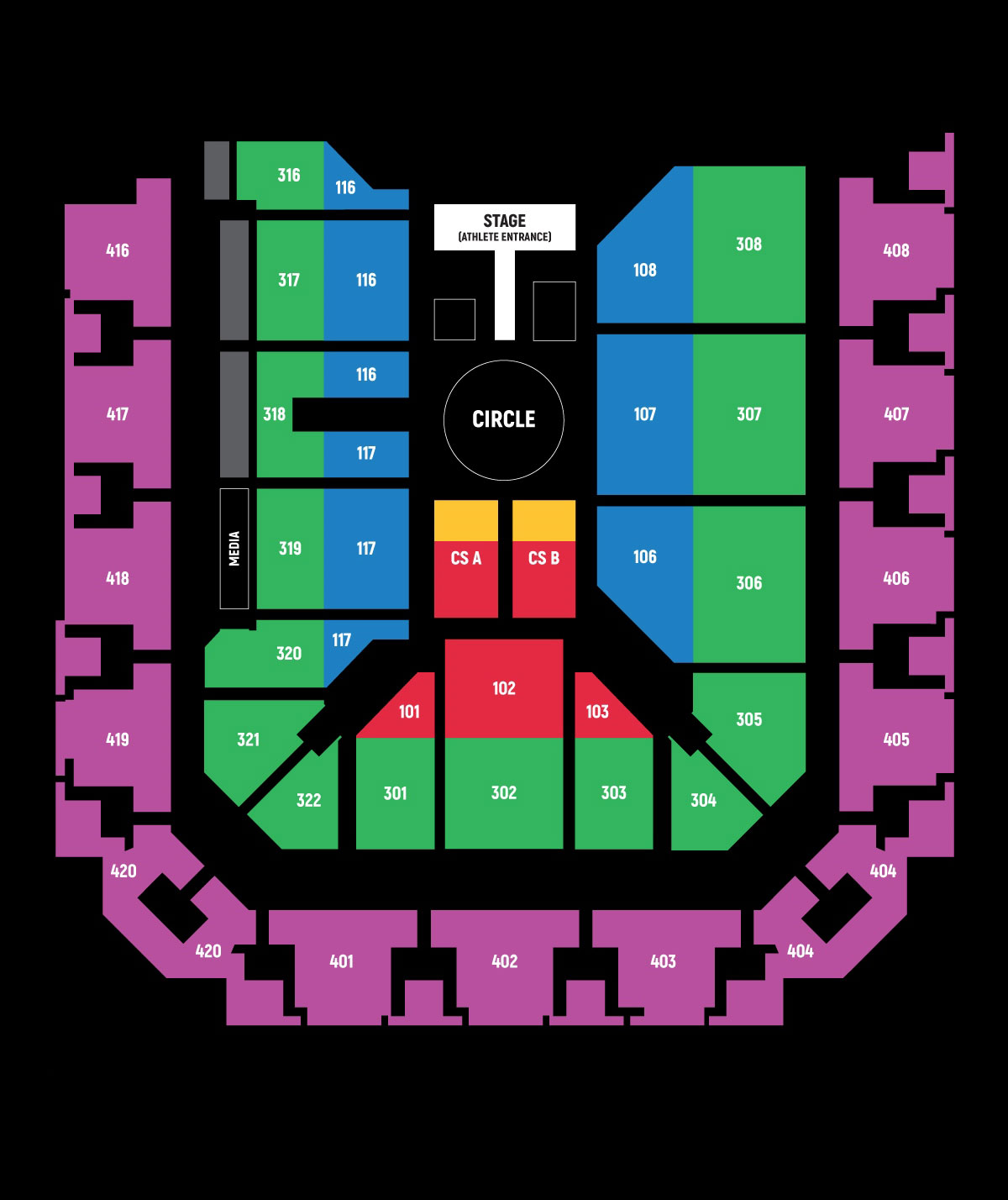 Amica Center Seating Chart