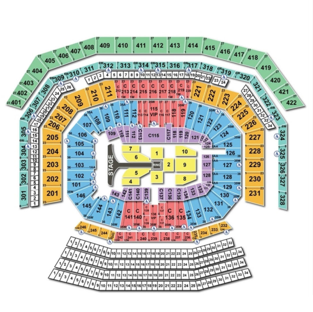 Levi's Stadium seating plan