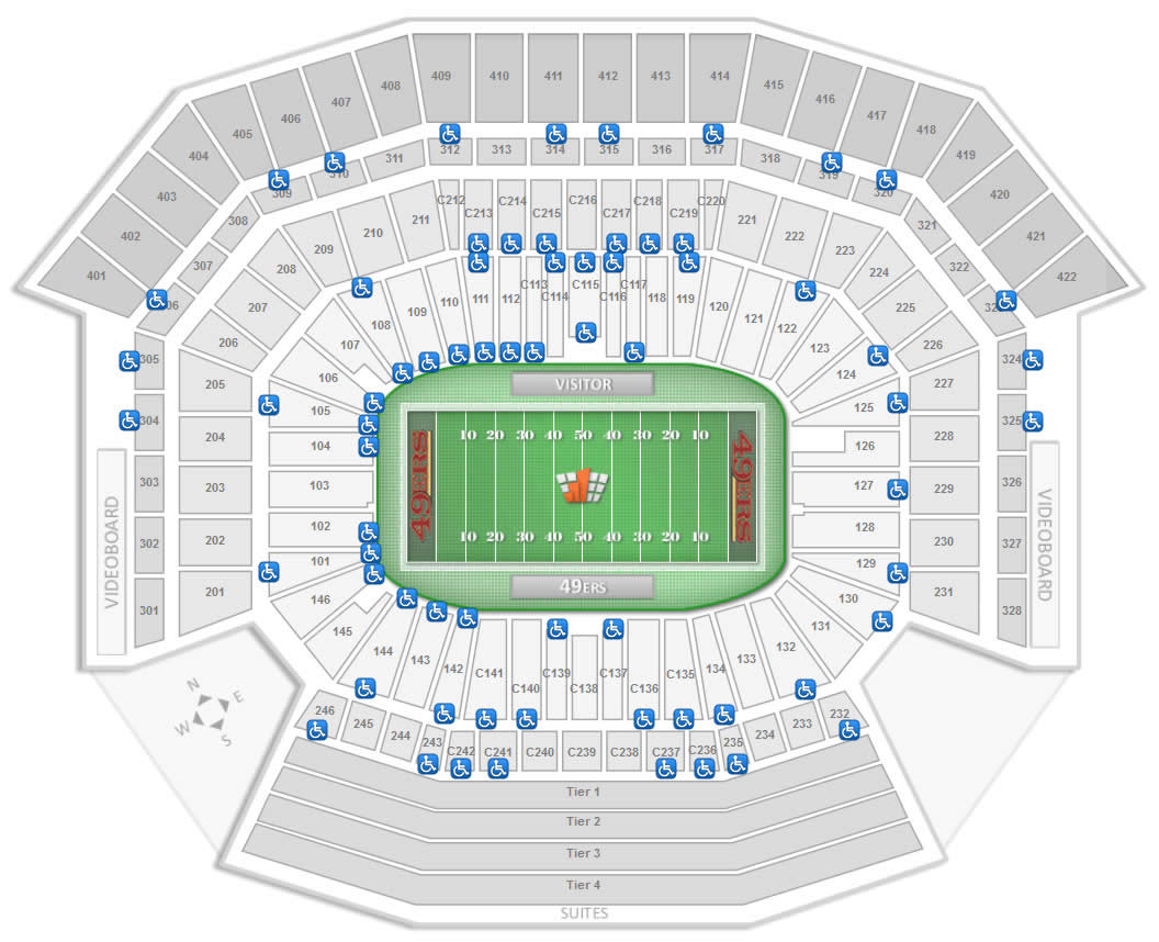 Levi's Stadium seating plan