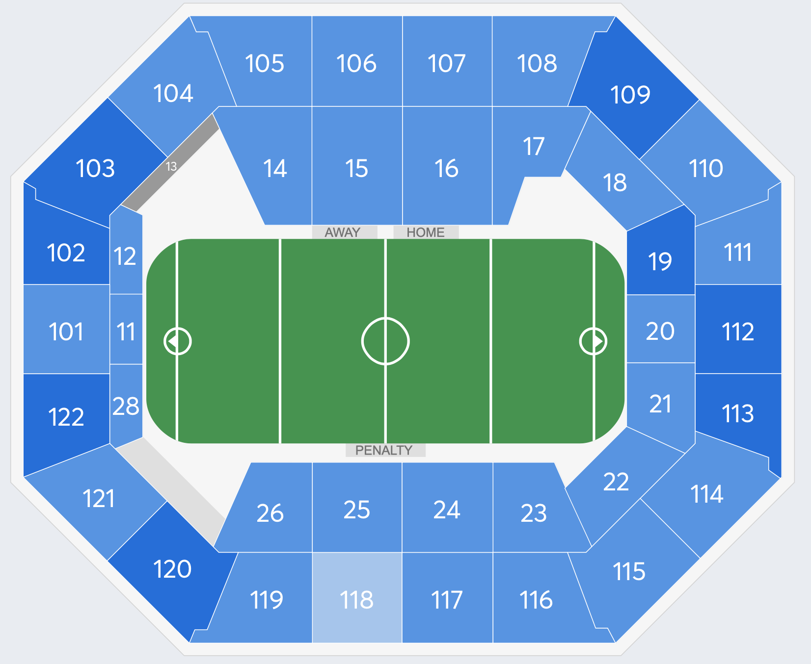Mohegan Sun Arena seating plan