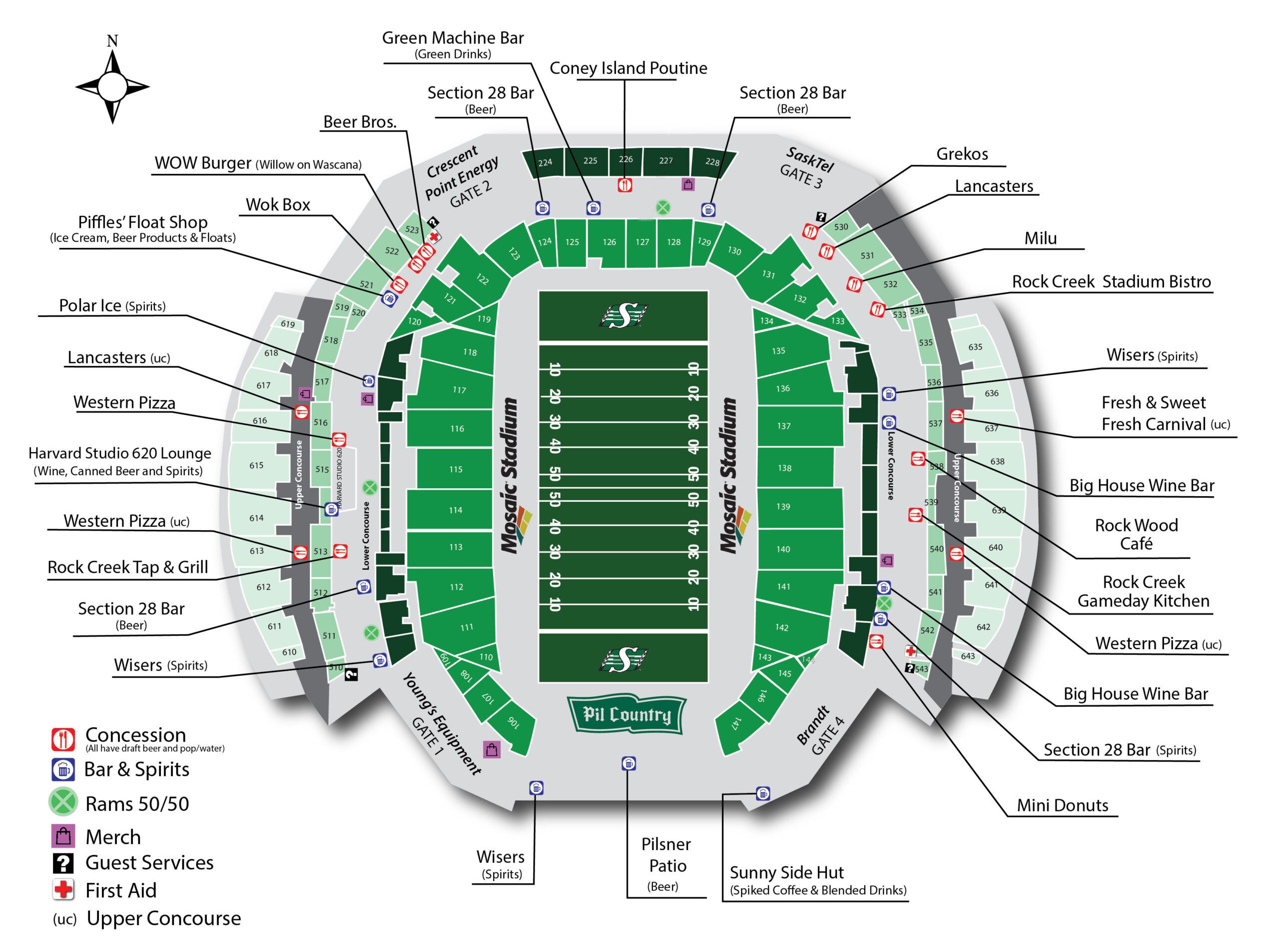 Mosaic Stadium Seating Plan Seating plans of Sport arenas around the