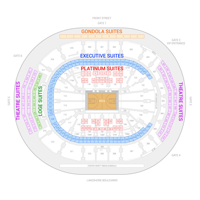 Scotiabank Arena Seating Plan - Seating plans of Sport arenas around ...