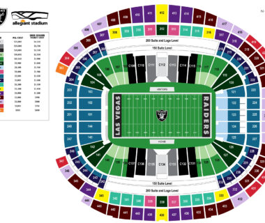 Allegiant Stadium seating plan