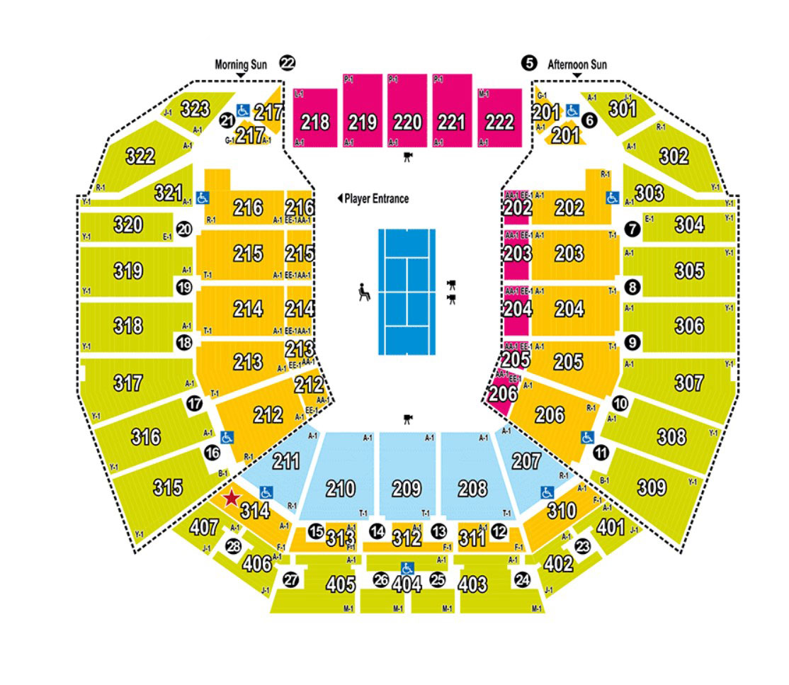 Perth Arena seating plan