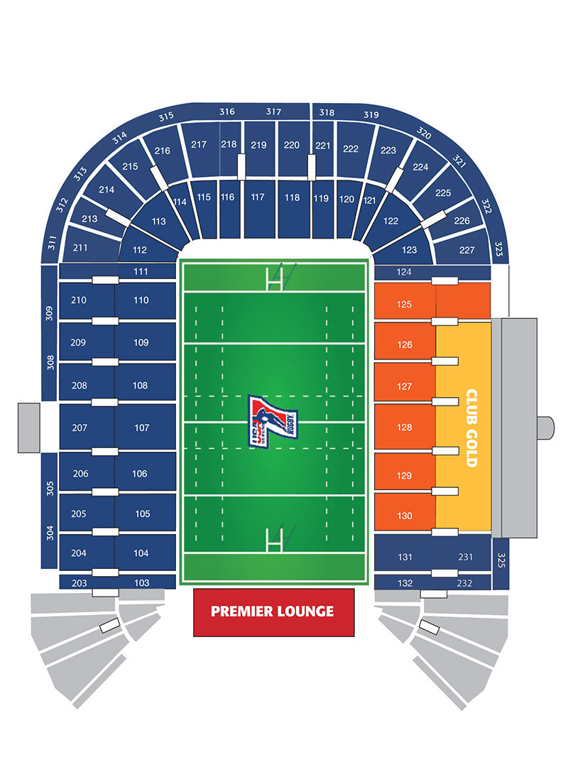 Sam Boyd Stadium seating plan
