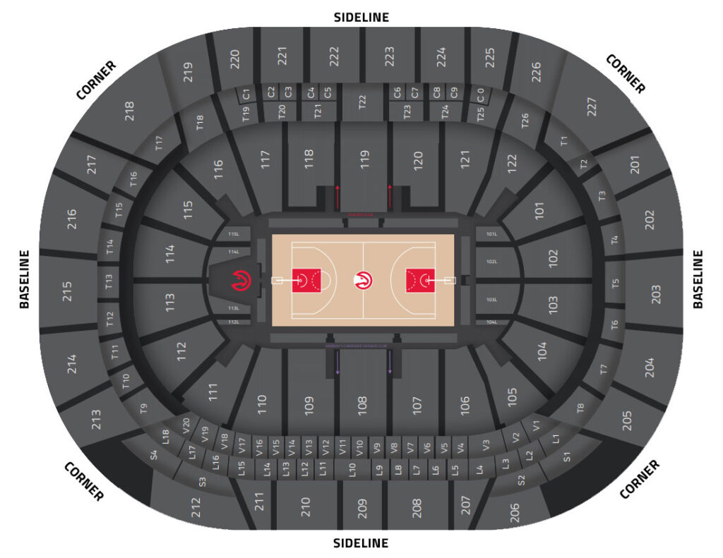 State Farm Arena Seating Plan Seating plans of Sport arenas around