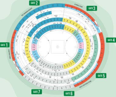 Melbourne Cricket Ground seating plan