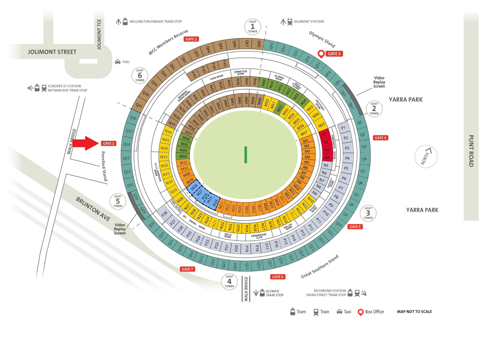 Melbourne Cricket Ground Seating Plan Seating Plans Of Sport Arenas Around The World