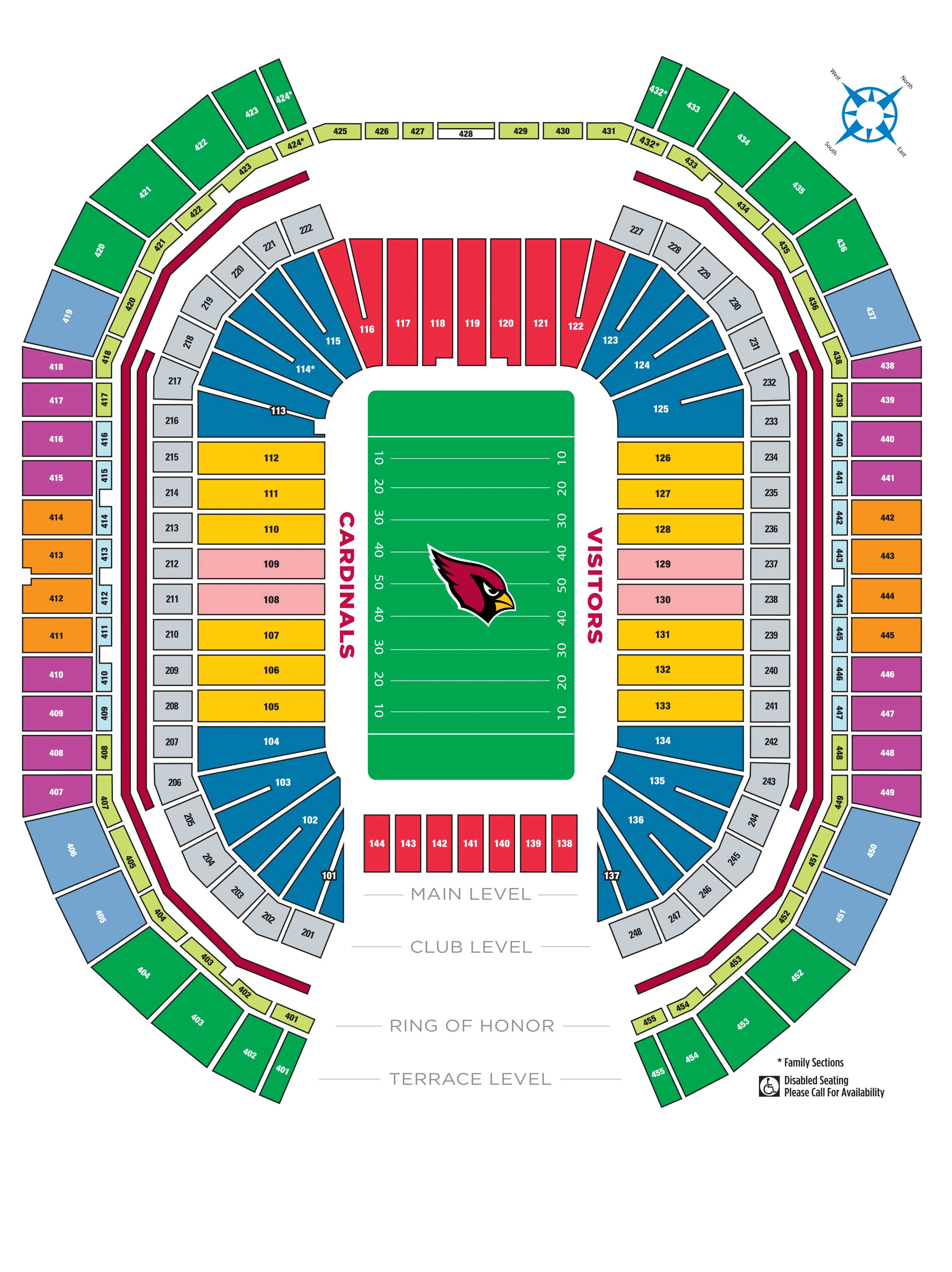 State Farm Stadium seating chart