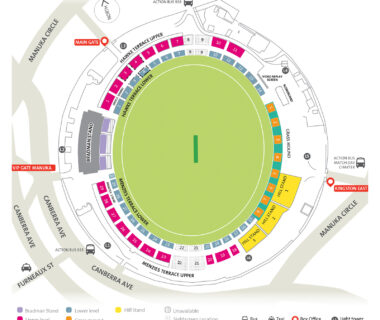 Manuka Oval seating plan