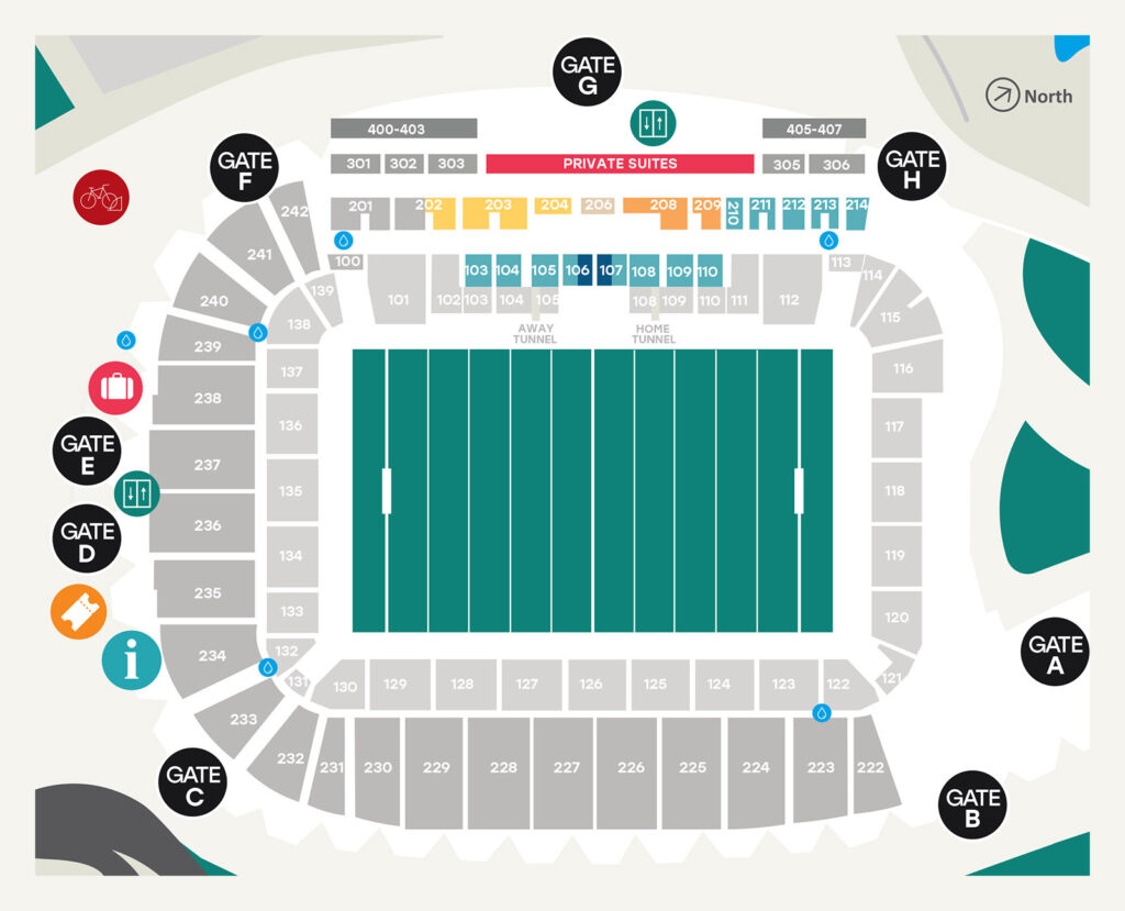 North Queensland Stadium Seating Chart - Seating plans of Sport arenas