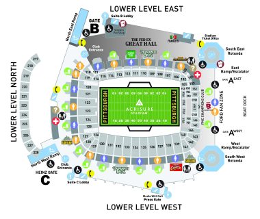 Acrisure Stadium seating plan