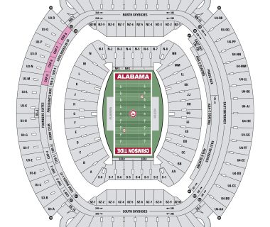 Bryant–Denny Stadium seating plan