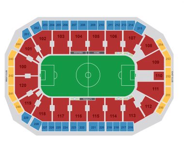 Credit Union of Texas Event Center seating plan