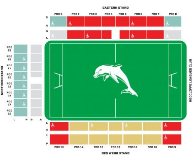 Dolphin Stadium seating plan