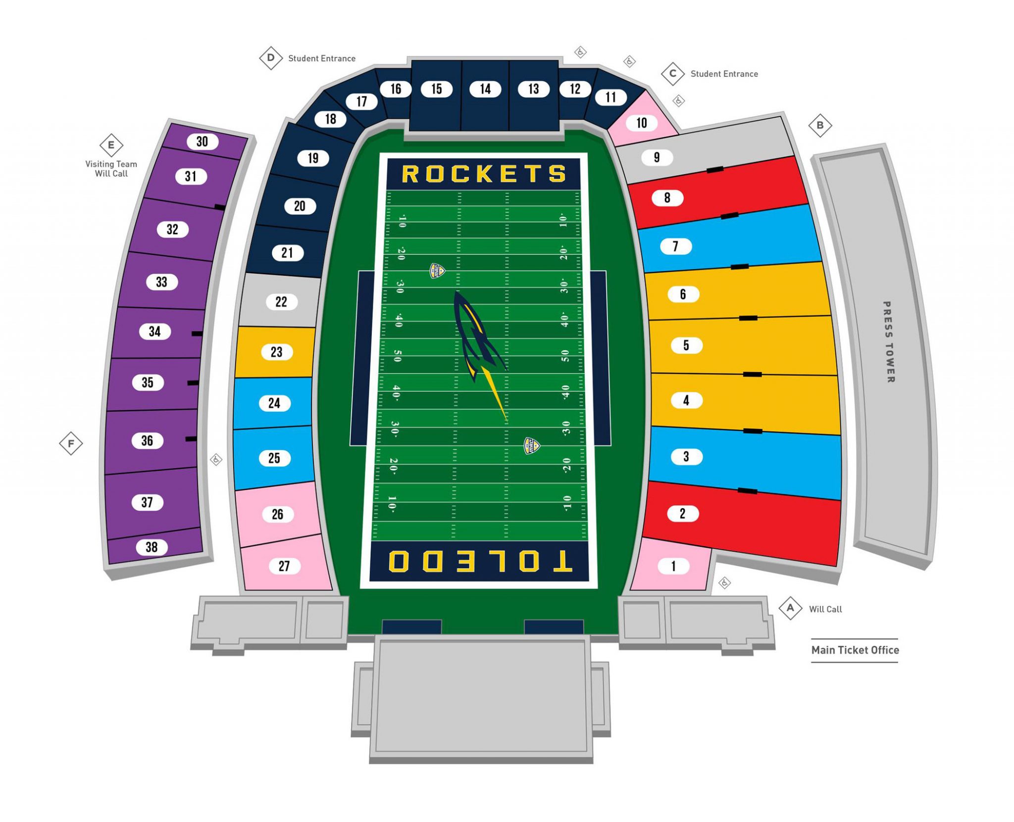 Glass Bowl Seating Chart - Seating plans of Sport arenas around the World