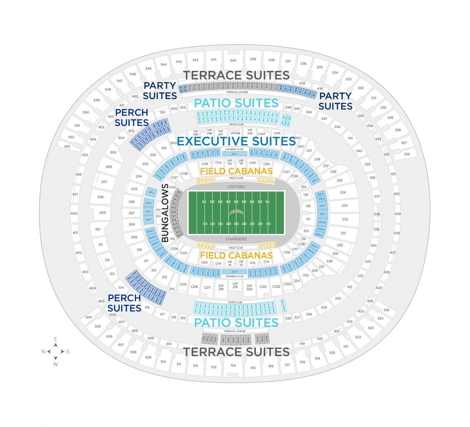 SoFi Stadium Seating Chart Seating plans of Sport arenas around the World