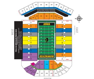 Kinnick Stadium seating plan